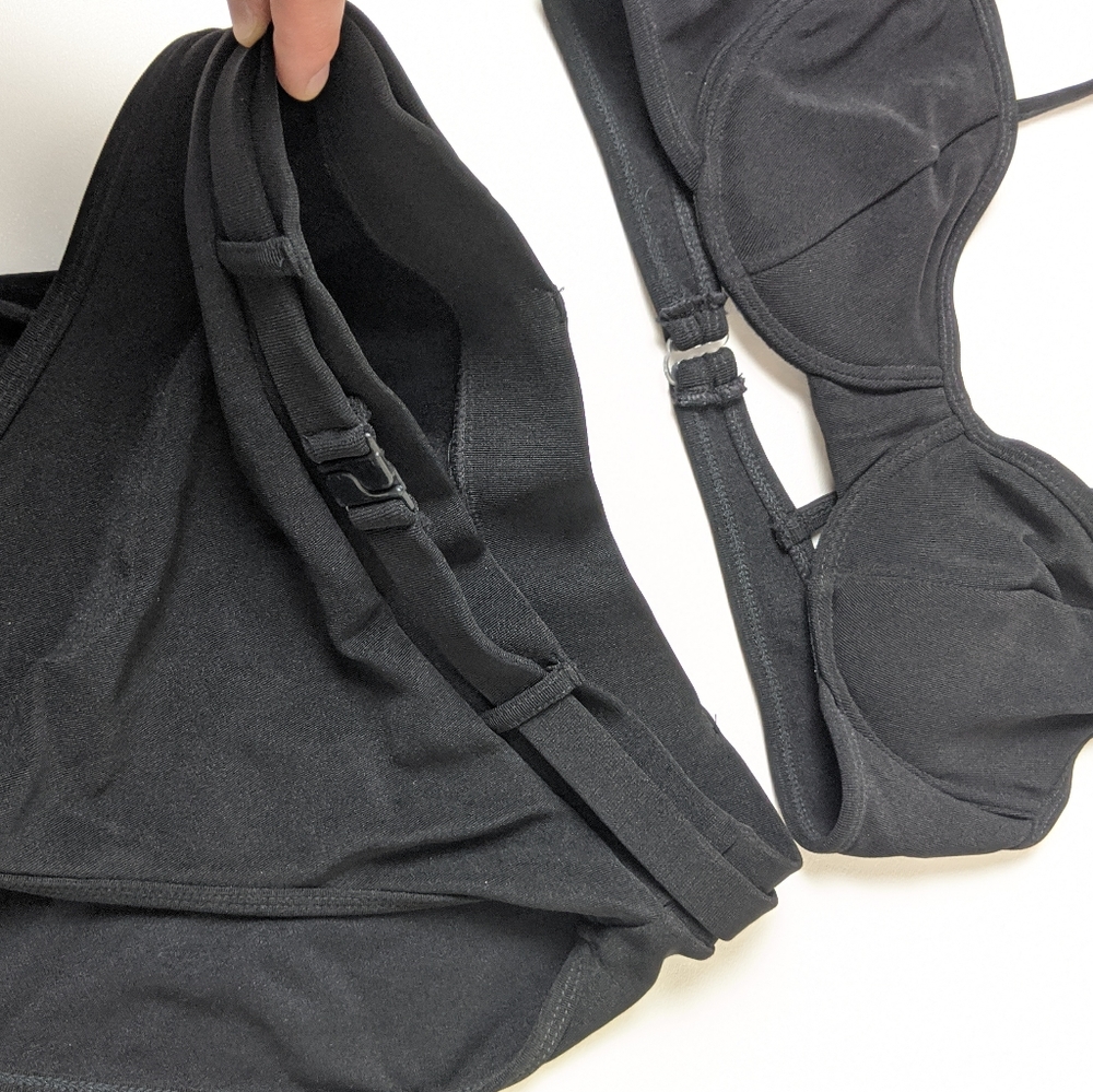 Pro Spirit vintage 80's black bikini size large - Picture 4 of 5